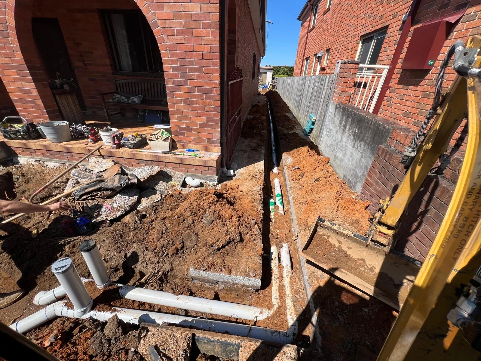 Plumbing Dynamix drainage and groundwork project